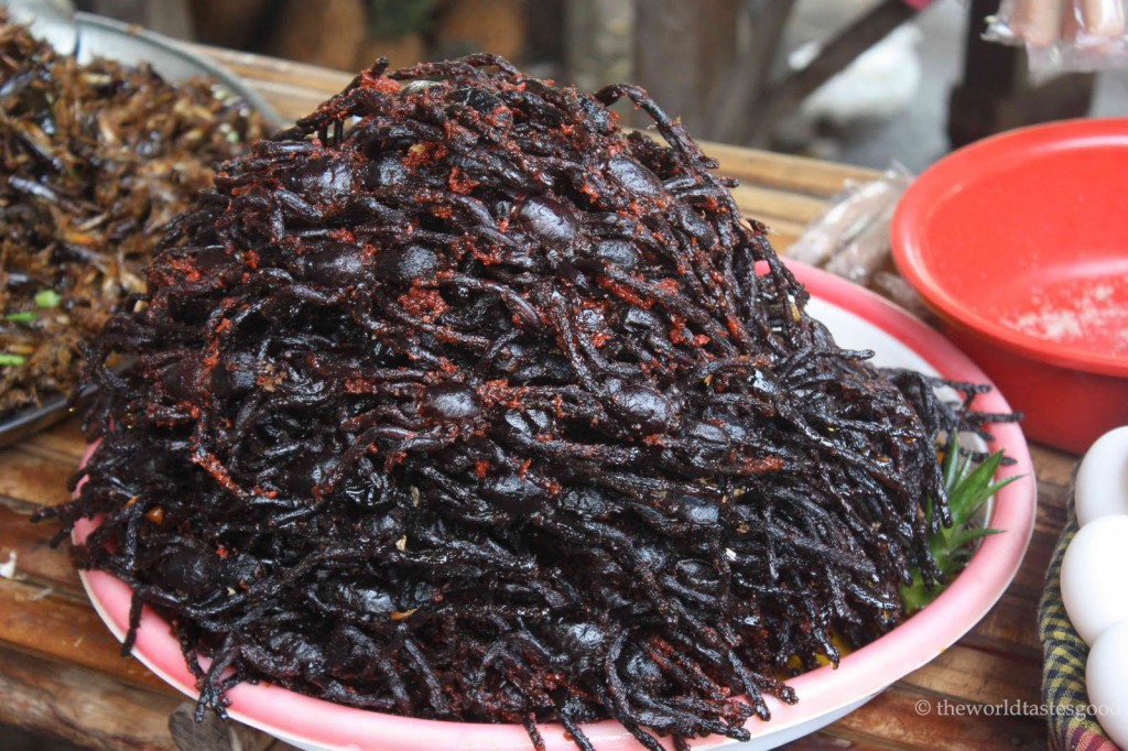 spicy fried tarantulas in cambodia copy