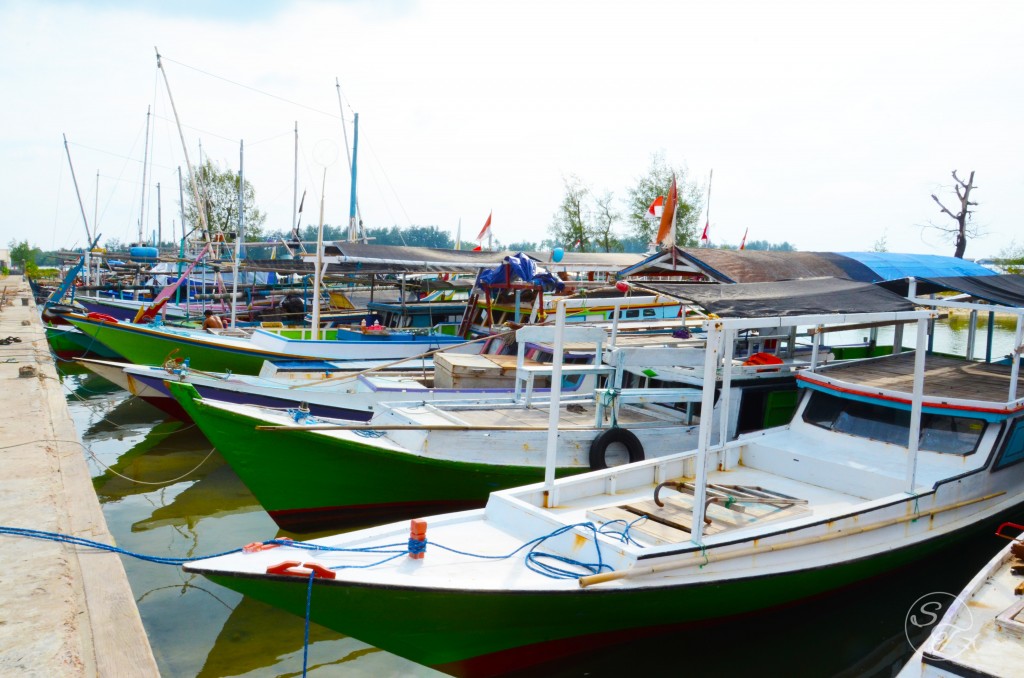 Local Fishing boats ready for their daily catch